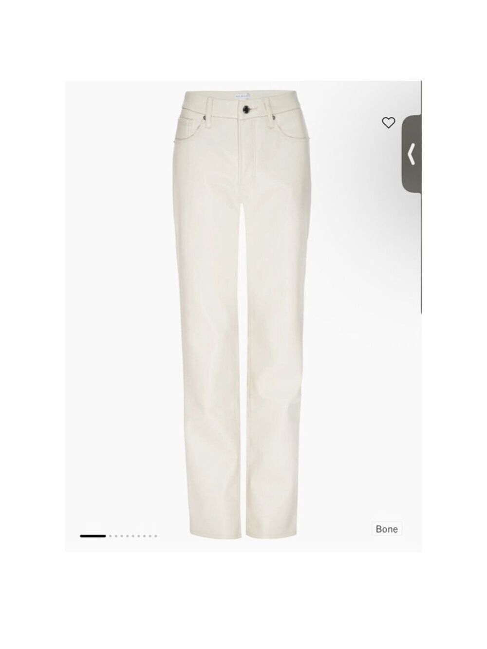 Women's GOOD AMERICAN Straight Leg Faux Leather Pants